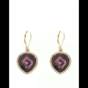 Anne Klein New Gold Tone Lever back Earrings